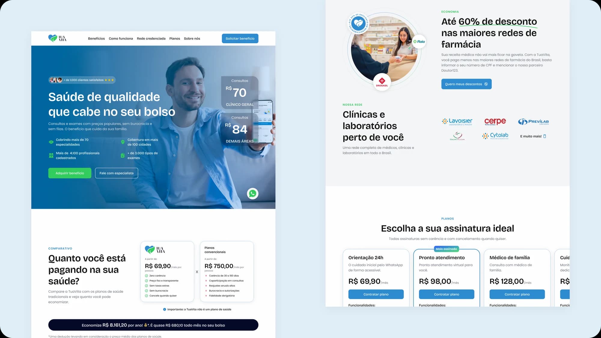 Uma página que explica e converte